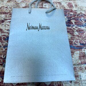 Nemin Marcus Silver Empty Shopping/ Tote Bag In Great Shape!